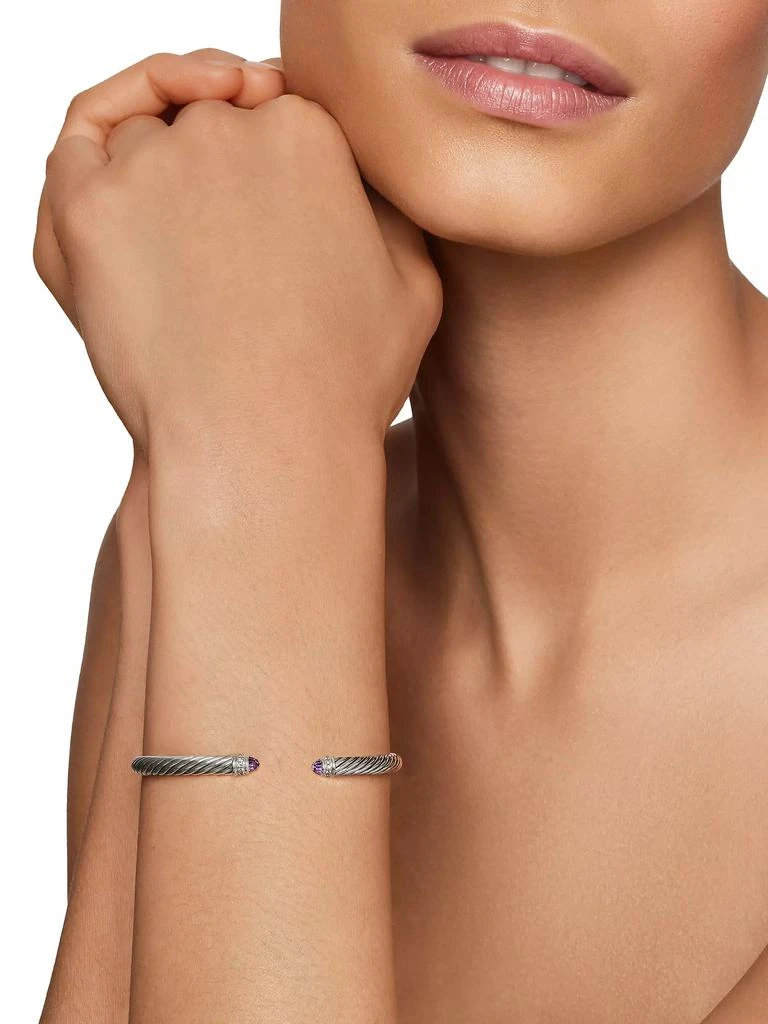 David Yurman Cable Classics Color Bracelet with Pavé Diamonds 3