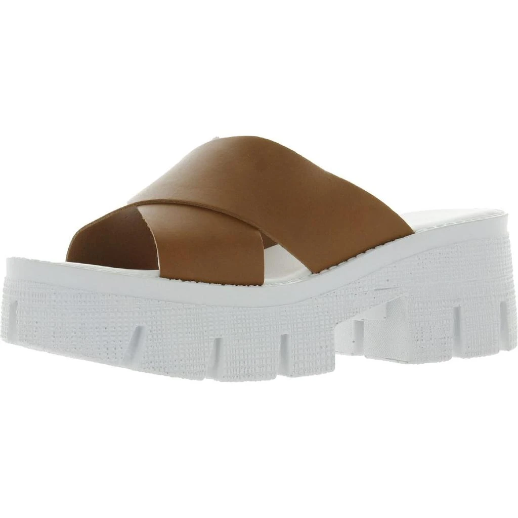 Chinese Laundry Lock Down Womens Leather Slip On Platform Sandals 1