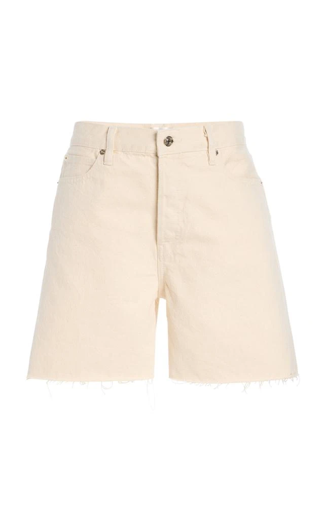 FRAME FRAME - The Timeless Denim High-Rise Shorts  - Ivory - 31 - Moda Operandi 1
