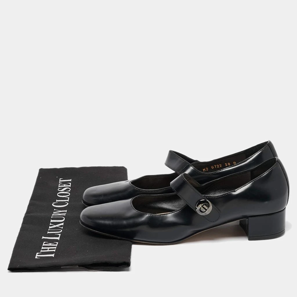 Dior Dior Black Leather D-Doll Mary Jane Pumps Size 38 10