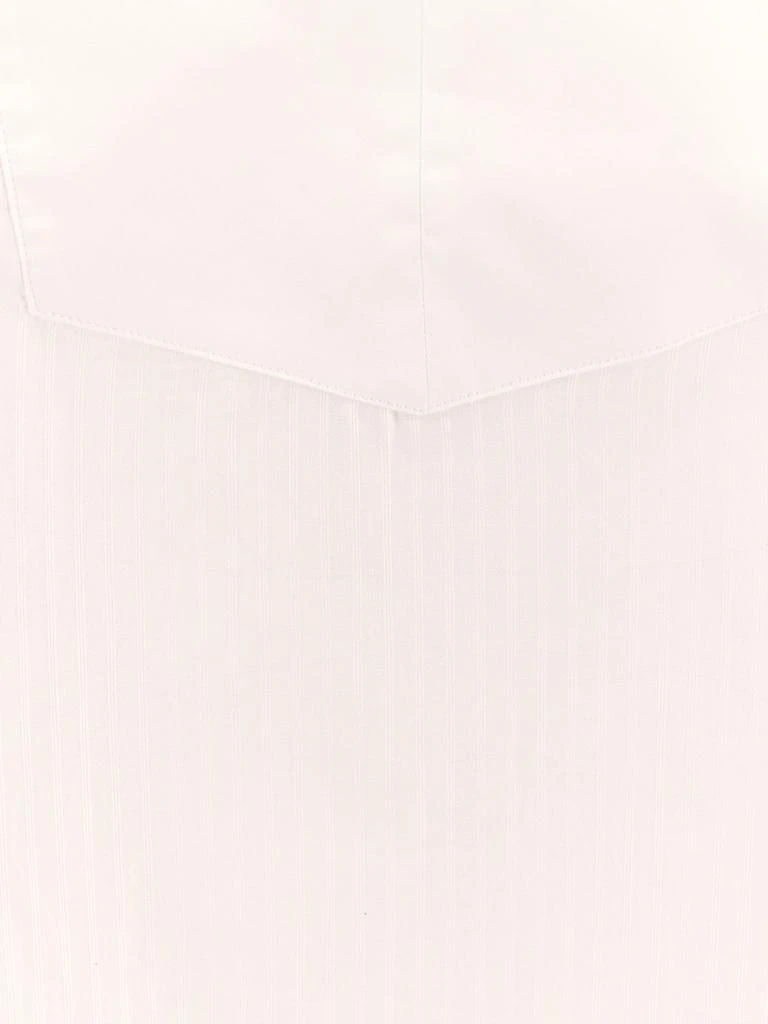 Closed Cotton striped shirt with rounded collar 3