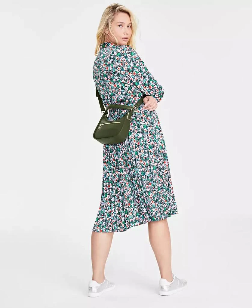 On 34th Women's Long-Sleeve Pleated Shirtdress, Created for Macy's 4