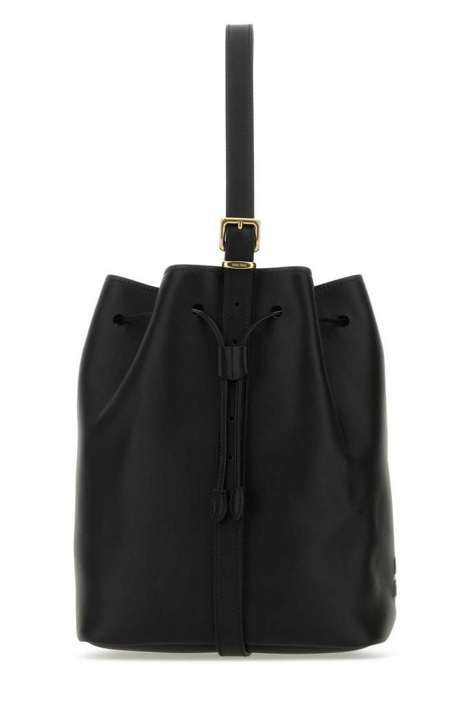 Miu Miu Miu Miu Logo-Embossed Drawstring Bucket Bag - Tote