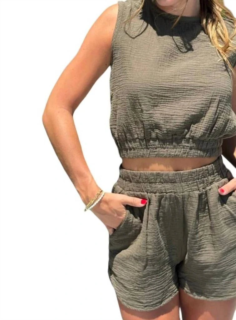 Bobi Bobi - Crew Neck Tank with Elastic Hem 4
