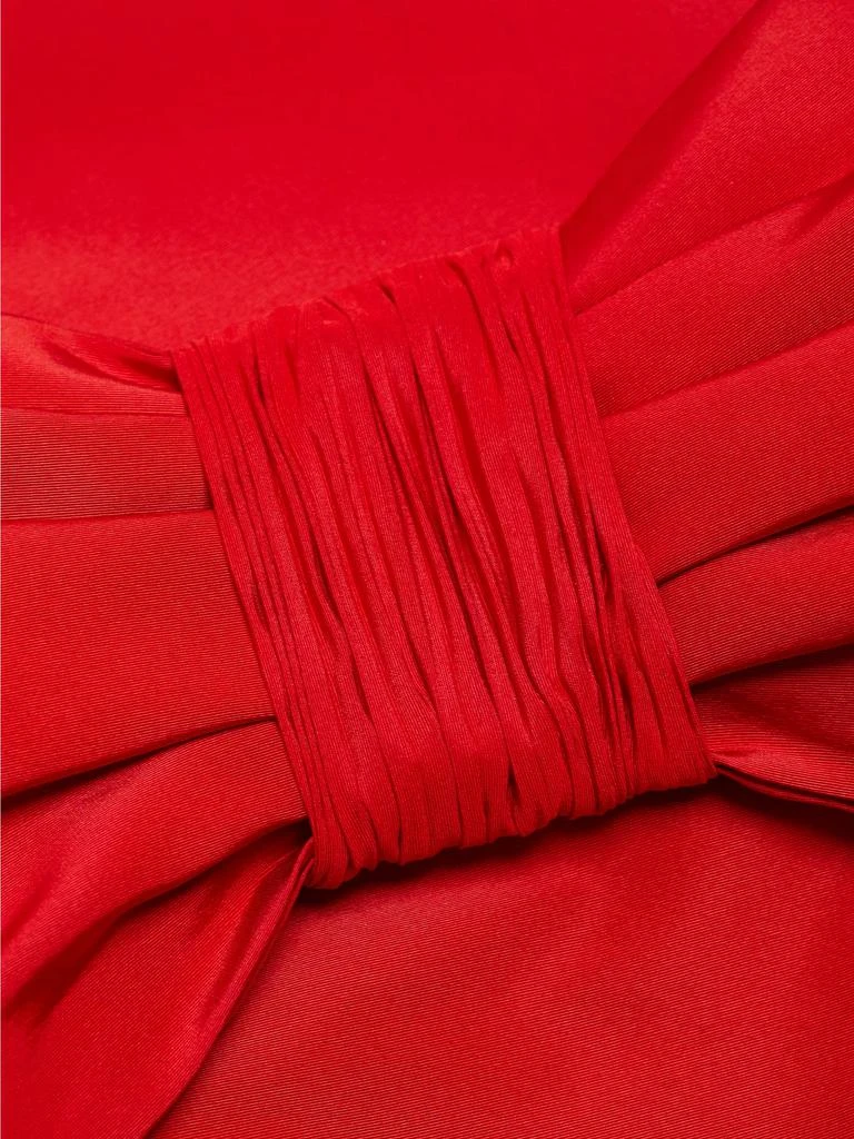 Alexia María Romina Silk Bow-Embellished Column Gown 7