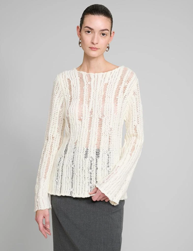 Pixie Market Ivory Fisherman Sweater 4