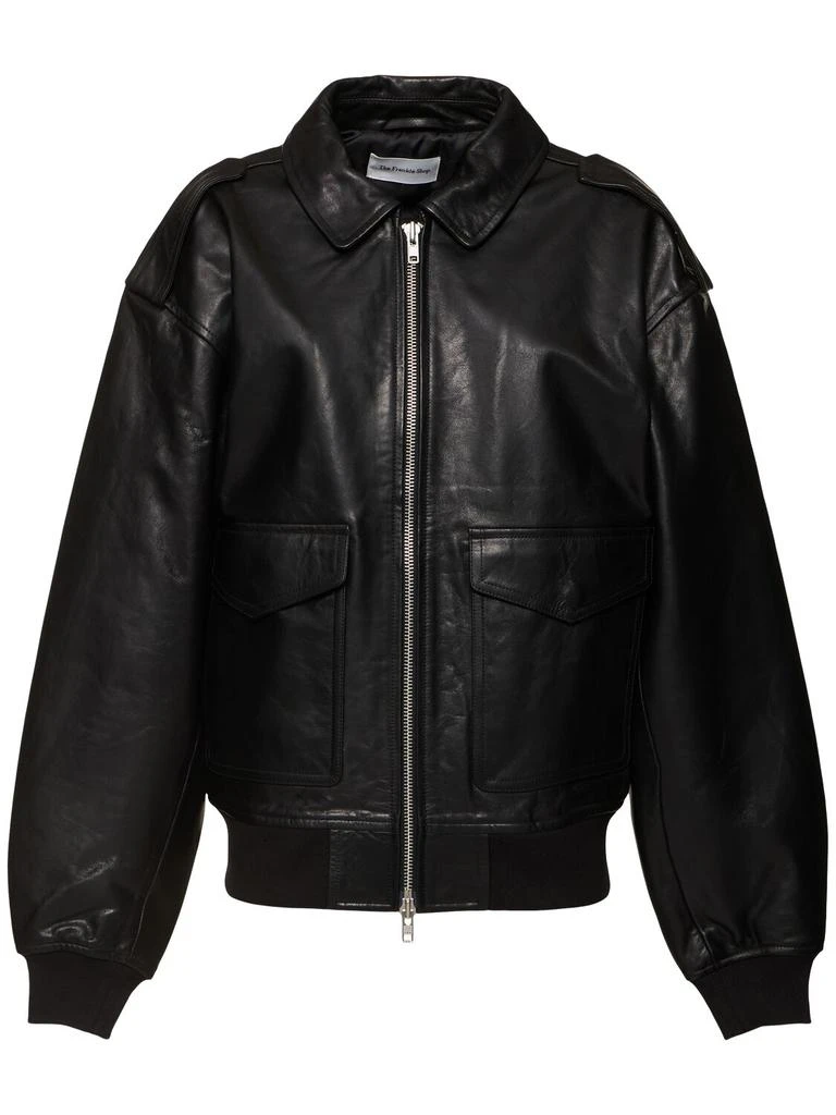 The Frankie Shop Viper Leather Jacket 1