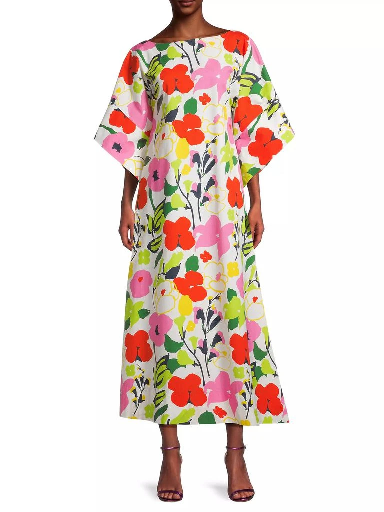Frances Valentine Spinnaker Cotton Floral Maxi Dress 2