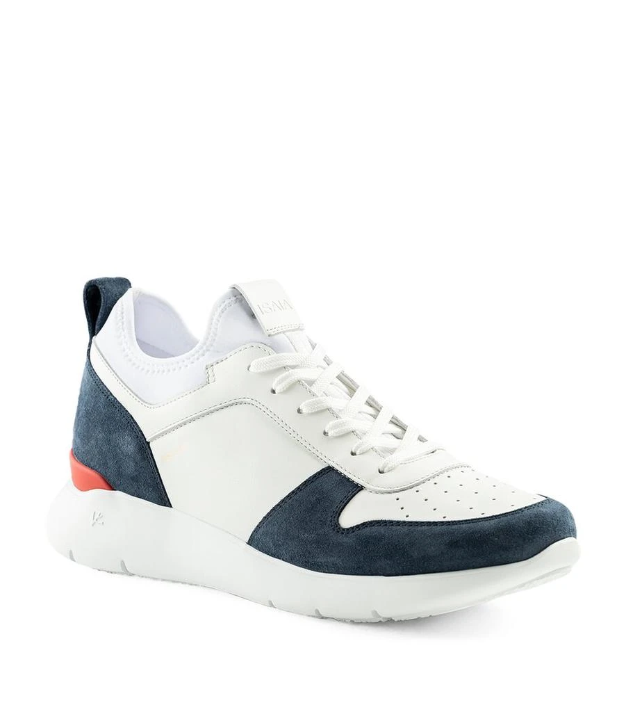 Isaia Calfskin-Suede Amalfi Sneakers 3