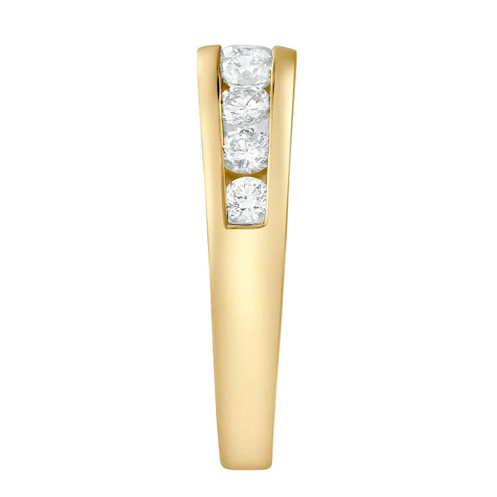 LuvMyJewelry Eterna 1.00 Cts Natural Diamond Band 14K Gold Ring 4