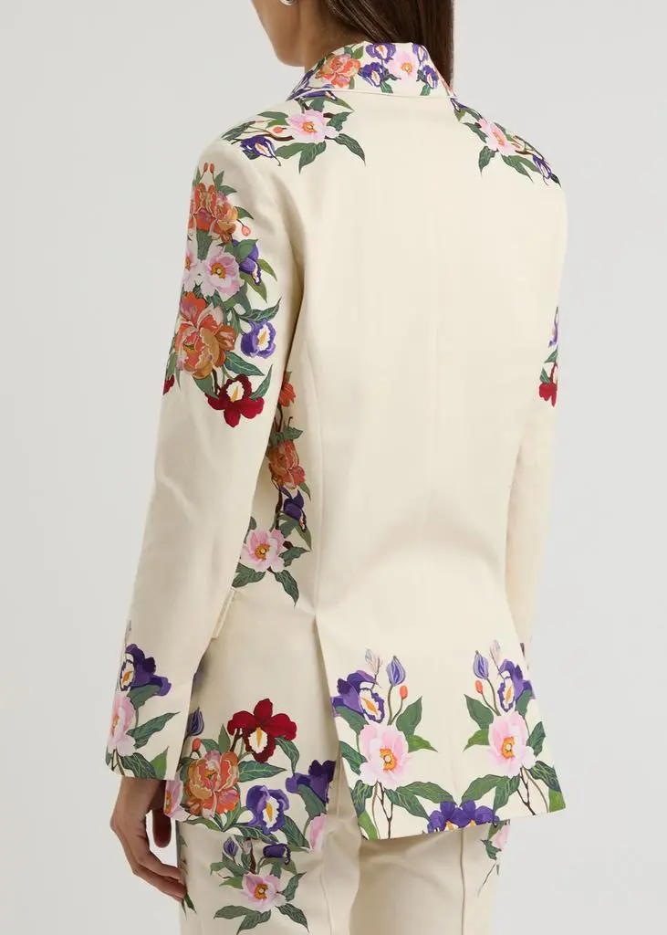 Borgo de Nor Quinn floral-print stretch-cotton blazer 3