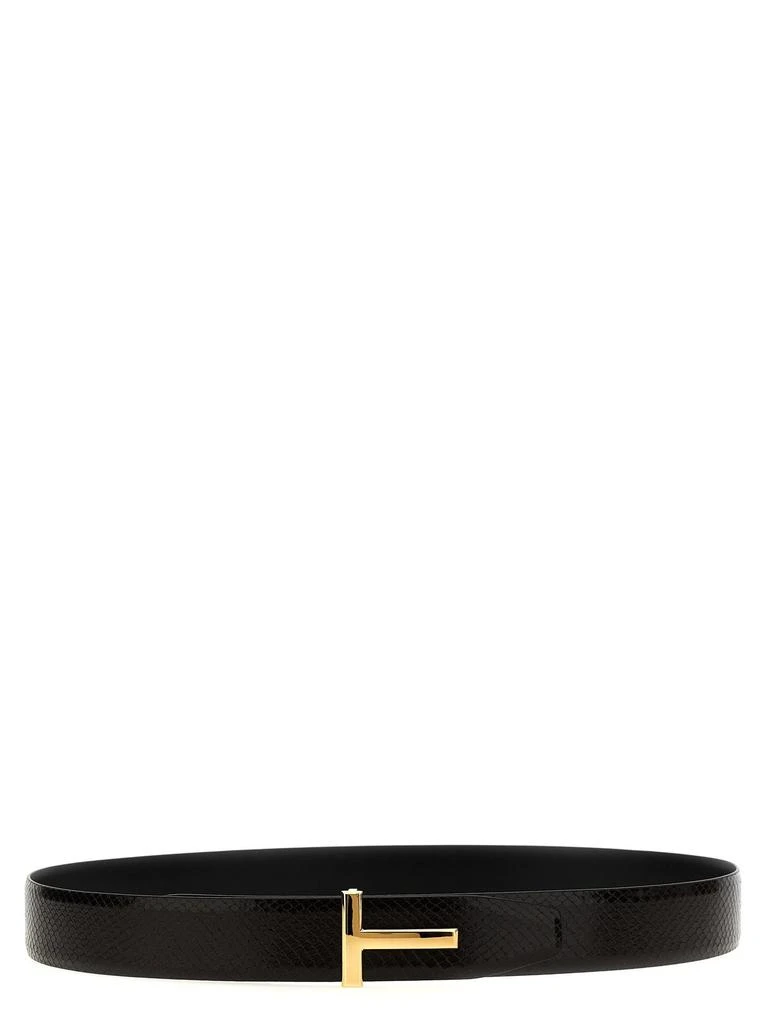 Tom Ford Tom Ford T-Logo Reversible Belt from Cettire