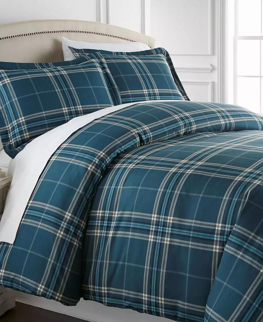 SOUTHSHORE FINE LINENS Ultra-Soft Plaid 3-Pc. Comforter Set