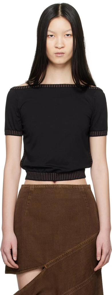 Eckhaus Latta Black Edge T-Shirt 1