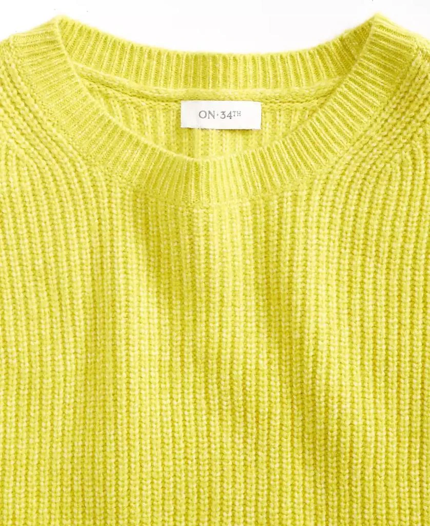 On 34th Women's Chunky-Knit Crewneck Sweater, Created for Macy's 3