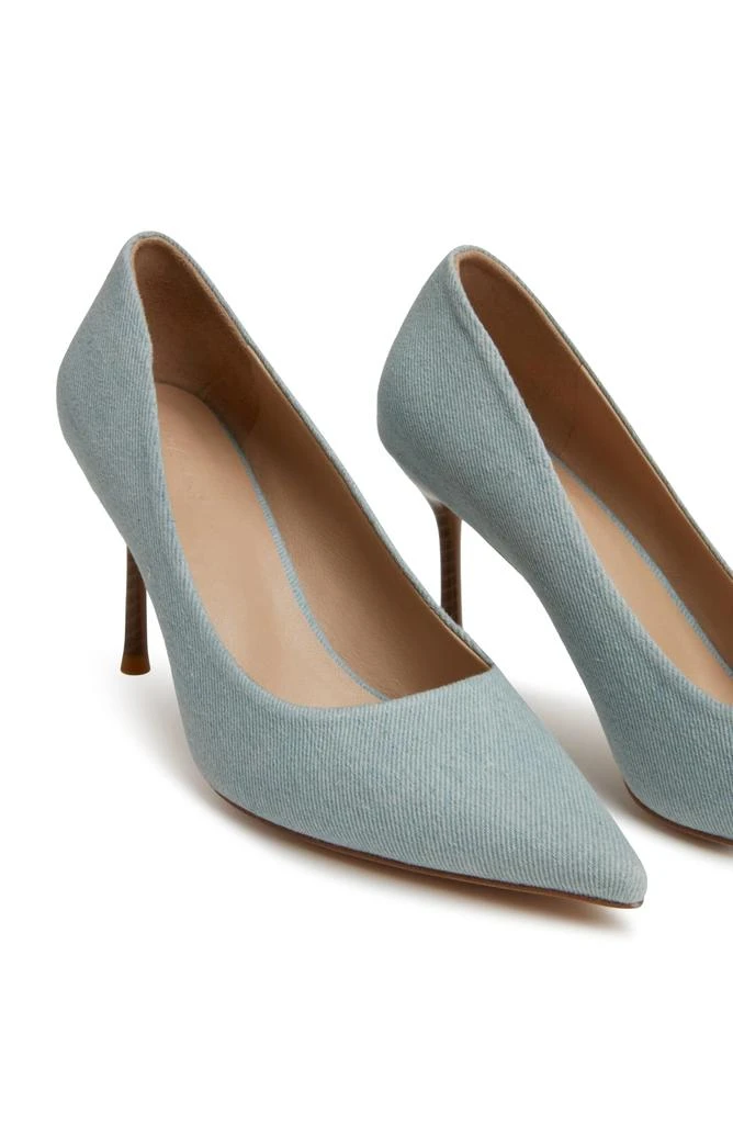 7 For All Mankind Denim Pointed Toe Pump 6