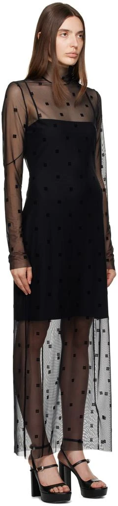 Givenchy Black Sheer Maxi Dress 2