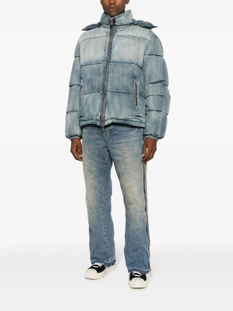 Purple Brand DENIM PUFFER JACKET 5