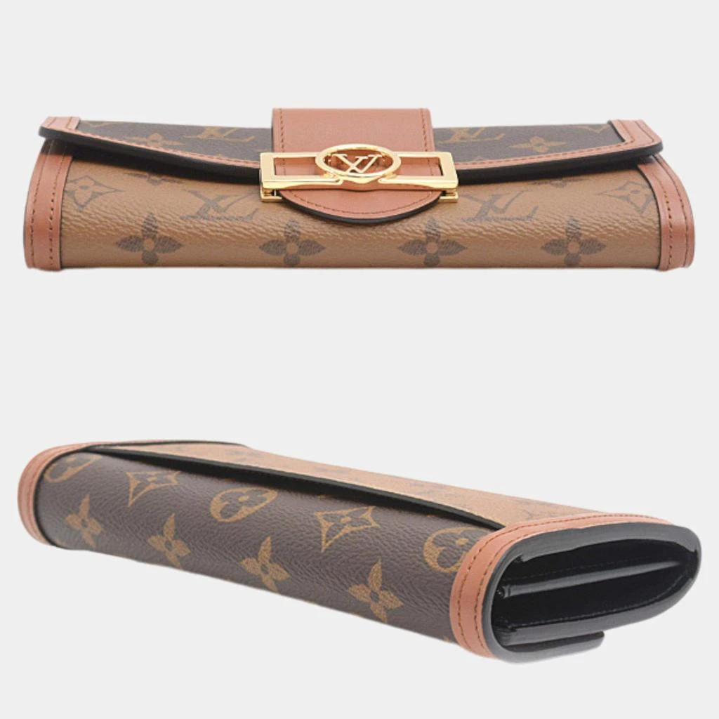 Louis Vuitton Louis Vuitton Brown Monogram Canvas Sarah Dauphine Wallet 2