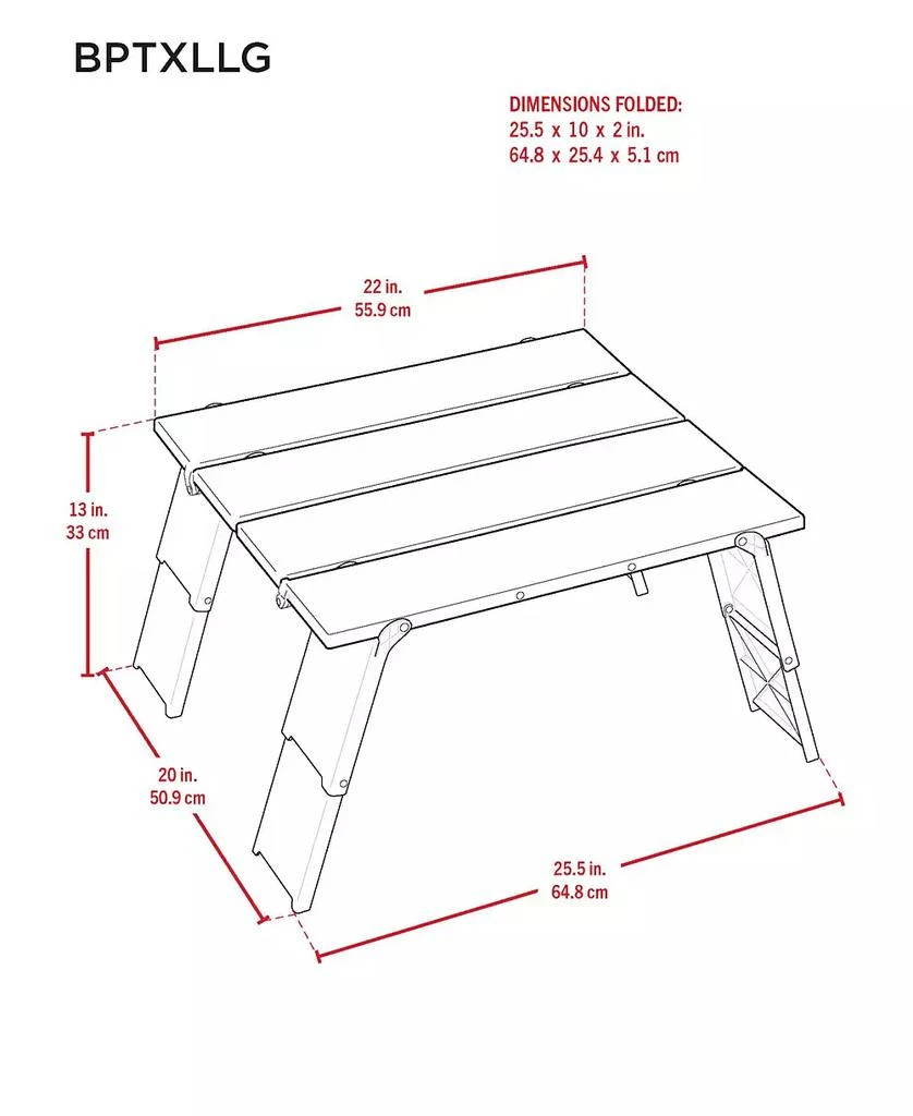 Life is Good 2 x 2 x 1 ft Blue Family Portable Outdoor Table 3