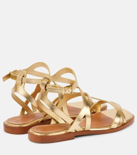 Zimmermann Zimmermann Bay metallic leather sandals 3