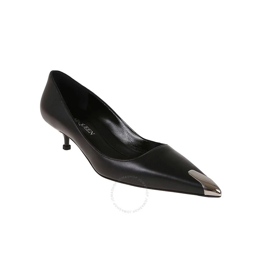 Alexander Mcqueen Black Leather Punk Pumps 2