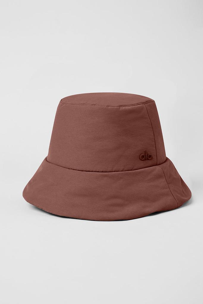 Alo Good Shade Puffer Bucket Hat - Chestnut