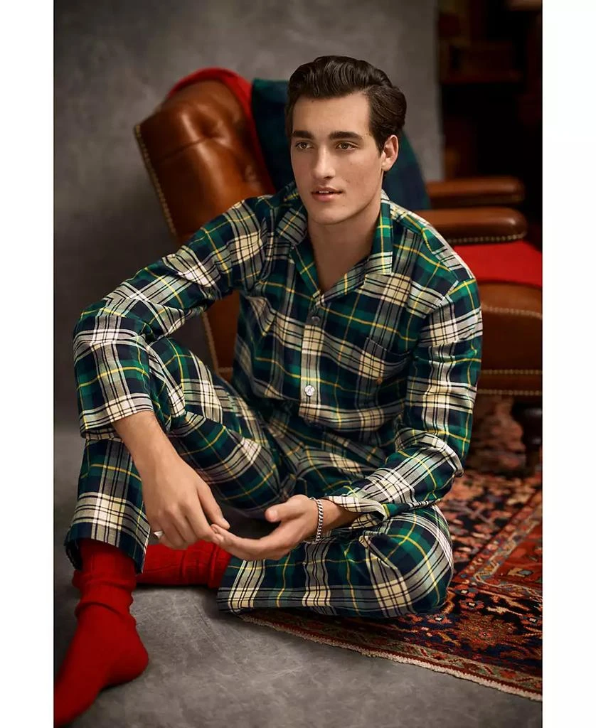 Polo Ralph Lauren Men's 2-Pc. Plaid Flannel Pajamas Set 8