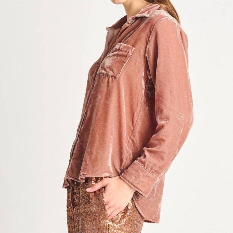 Dex Velvet Button Up Shirt