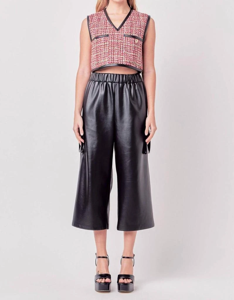 English Factory Down The Road Pant In Black 1