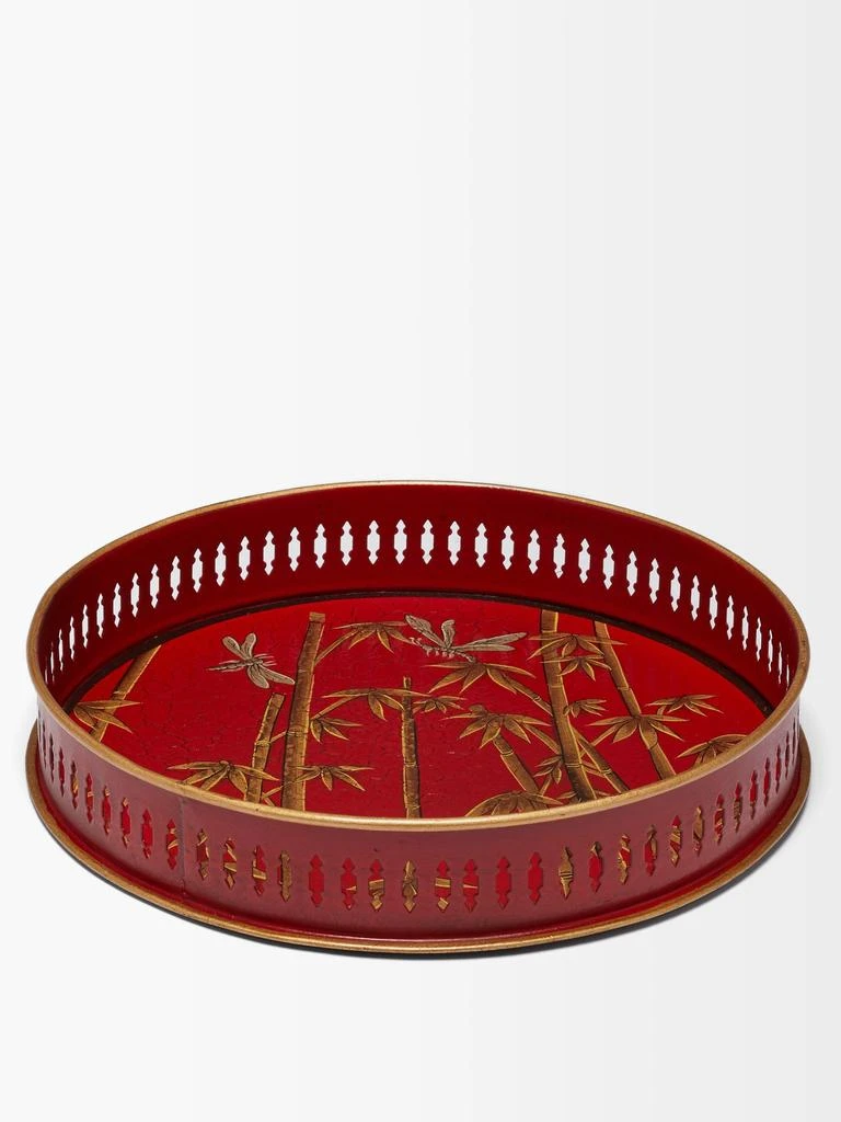 Les Ottomans Flora hand-painted metal tray 1