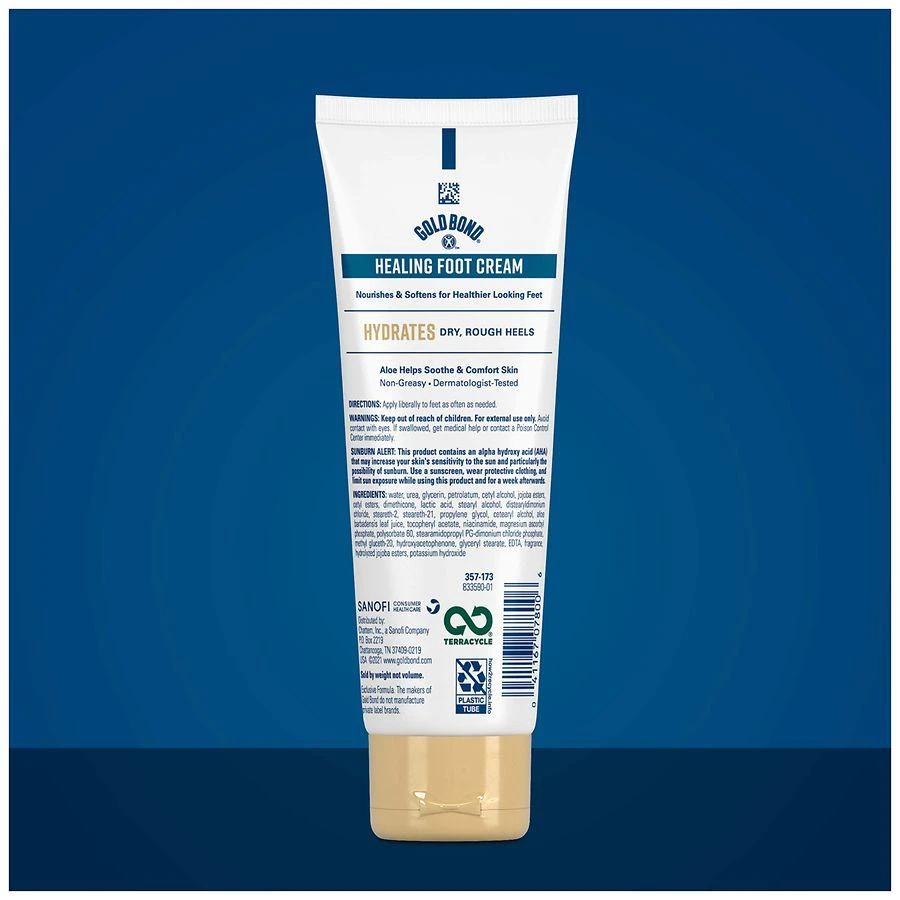 Gold Bond Healing Foot Cream, With Aloe 2