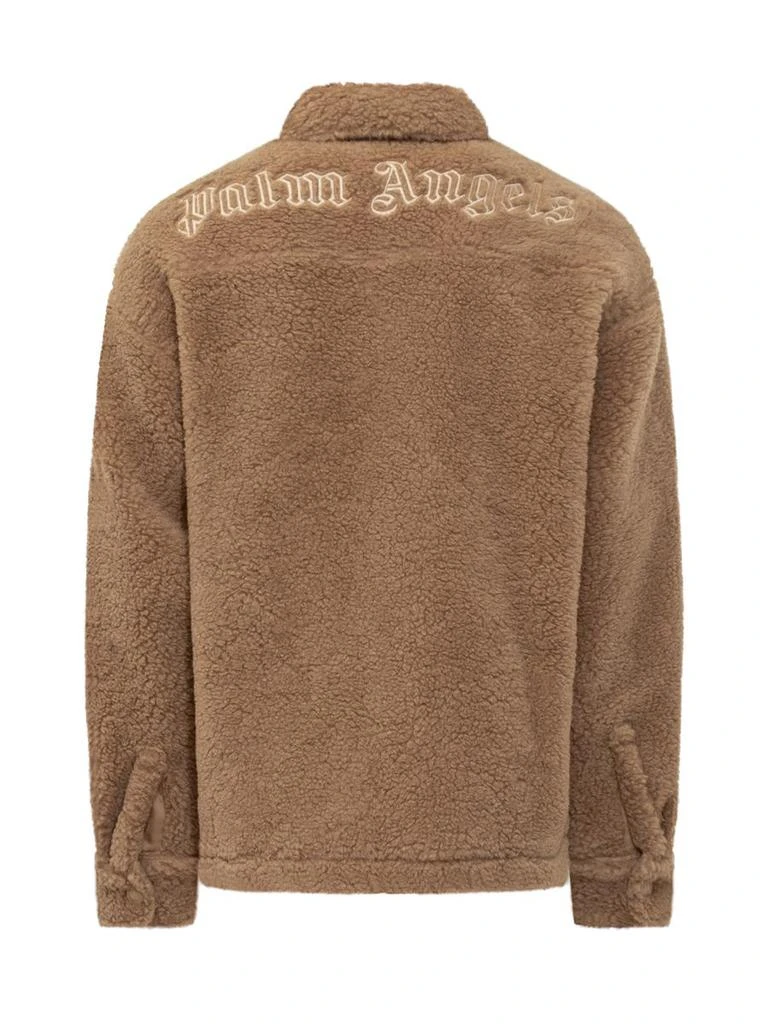 Palm Angels Palm Angels Teddy Jacket With Logo 3
