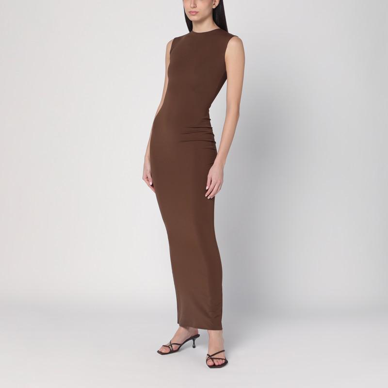 Entire Studios Long brown dress in nylon blend