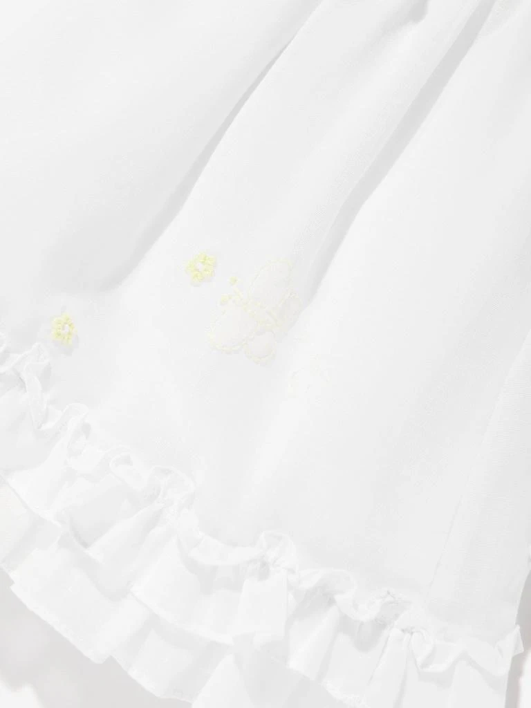 Sarah Louise Baby Girls Smocked Dress in White 4