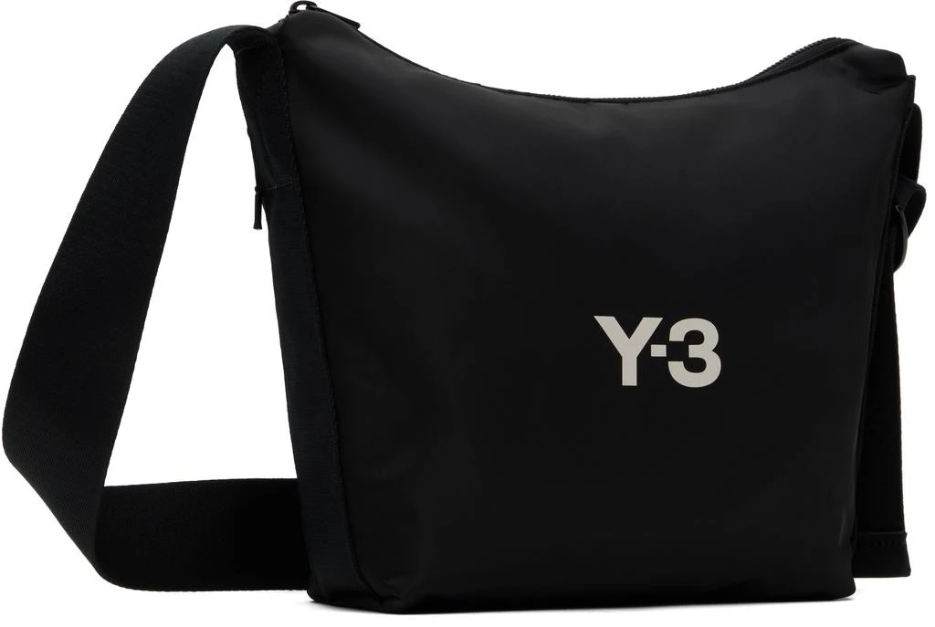 Y-3 Black Nylon Crossbody Pouch 2