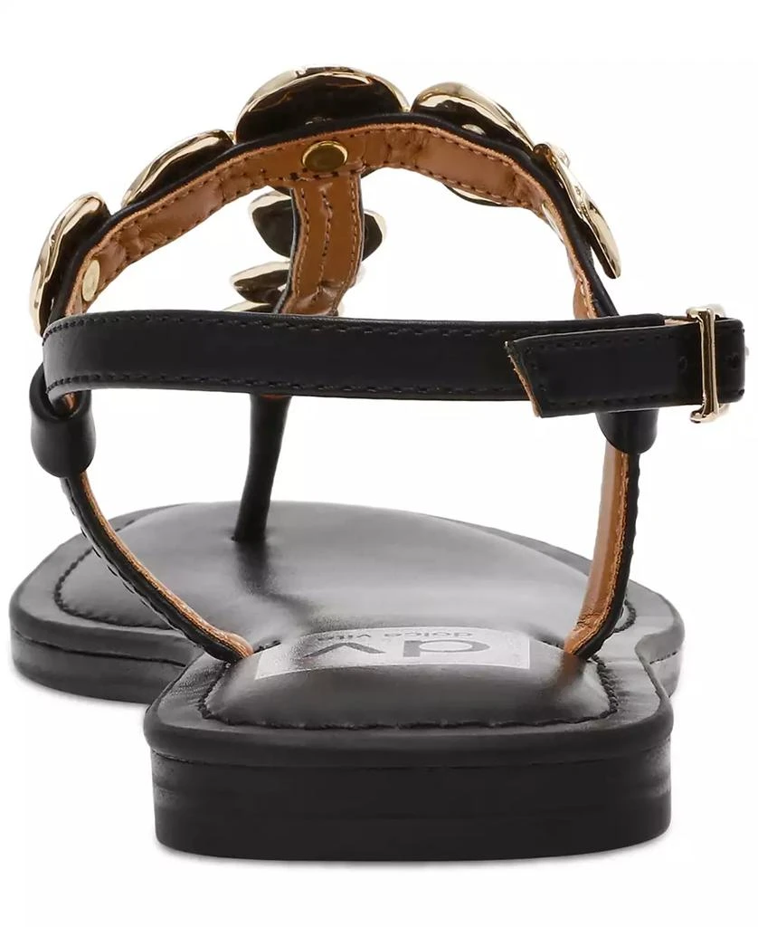 DV Dolce Vita Women's Jaime Embellished Jewelry T-Strap Flat Sandals 3