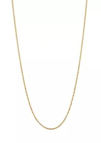 Belk 
Co. 14K Gold Crisscross Sparkle Chain Necklace