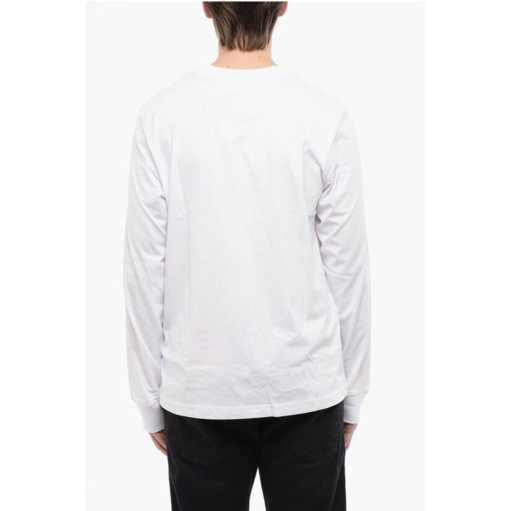 Diesel TAG Long Sleeved Solid Color T-JUST-LS-D Crew-neck Men's T-Shi