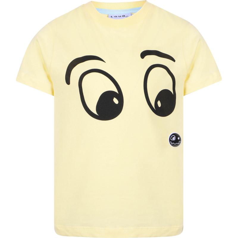 Loud Apparel Thought logo t shirt in light yellow