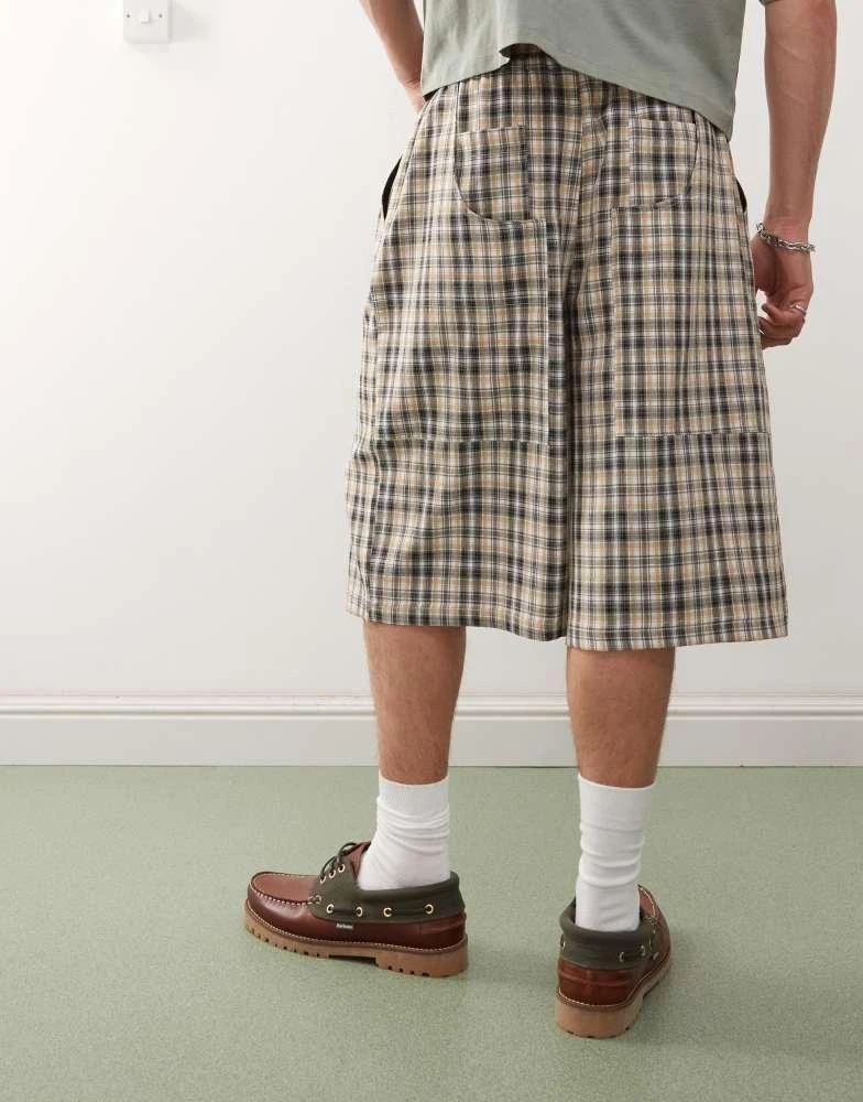 COLLUSION COLLUSION 90s relaxed jort co-ord in check 5