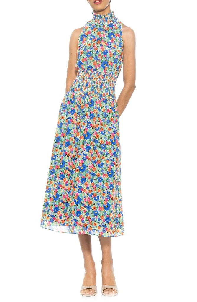 ALEXIA ADMOR Landry Sleeveless Fit & Flare Midi Dress 1