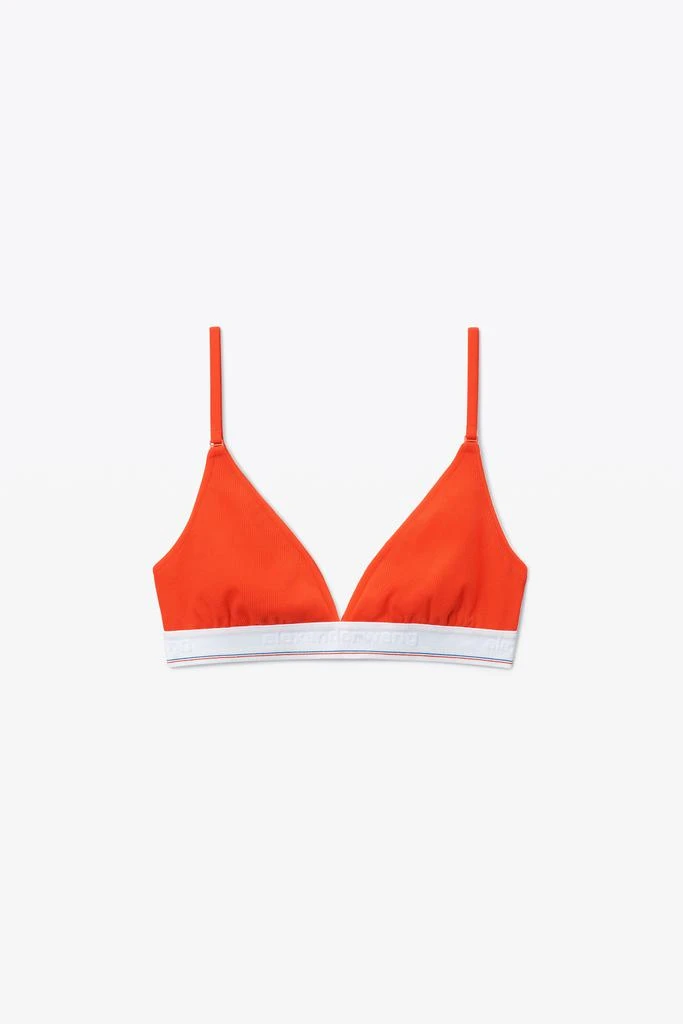 Alexander Wang triangle Bra in Ribbed Jersey 2