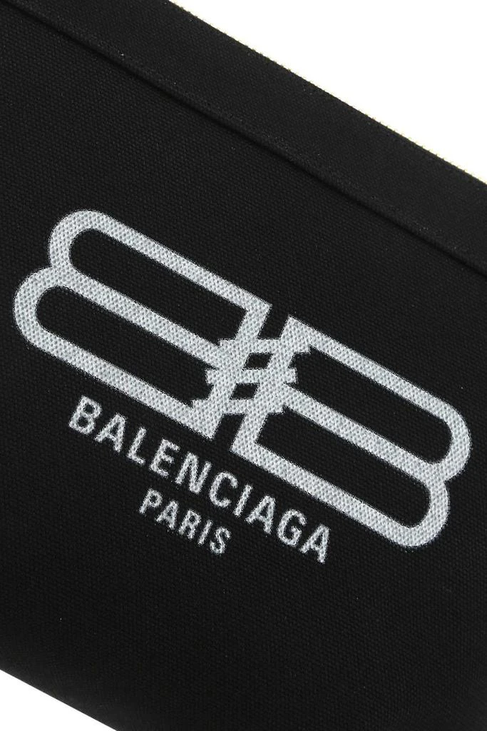 Balenciaga Balenciaga Logo Printed Zipped Clutch Bag 4