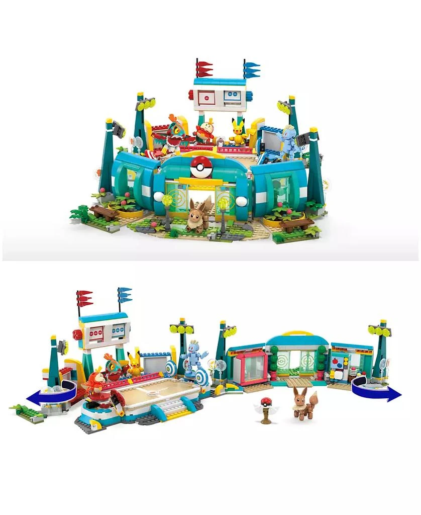 Pokemon MEGA Training Stadium Building Toy Kit with 5 Action Figures, 1101 Pieces 3