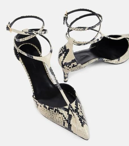 Khaite Mia 45 snake-effect leather pumps 5