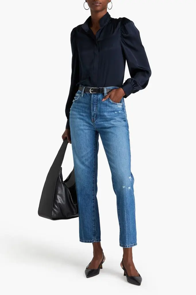 FRAME Le Mec high-rise straight-leg jeans 2