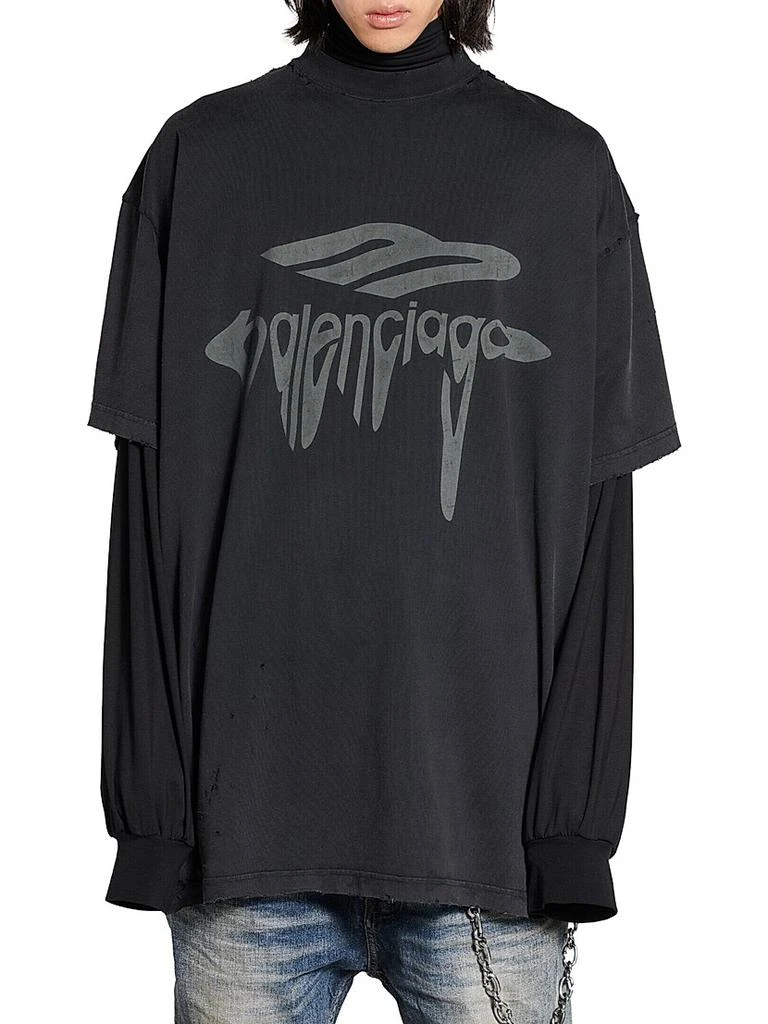 Balenciaga 3B Liquefied T-Shirt Oversized 3