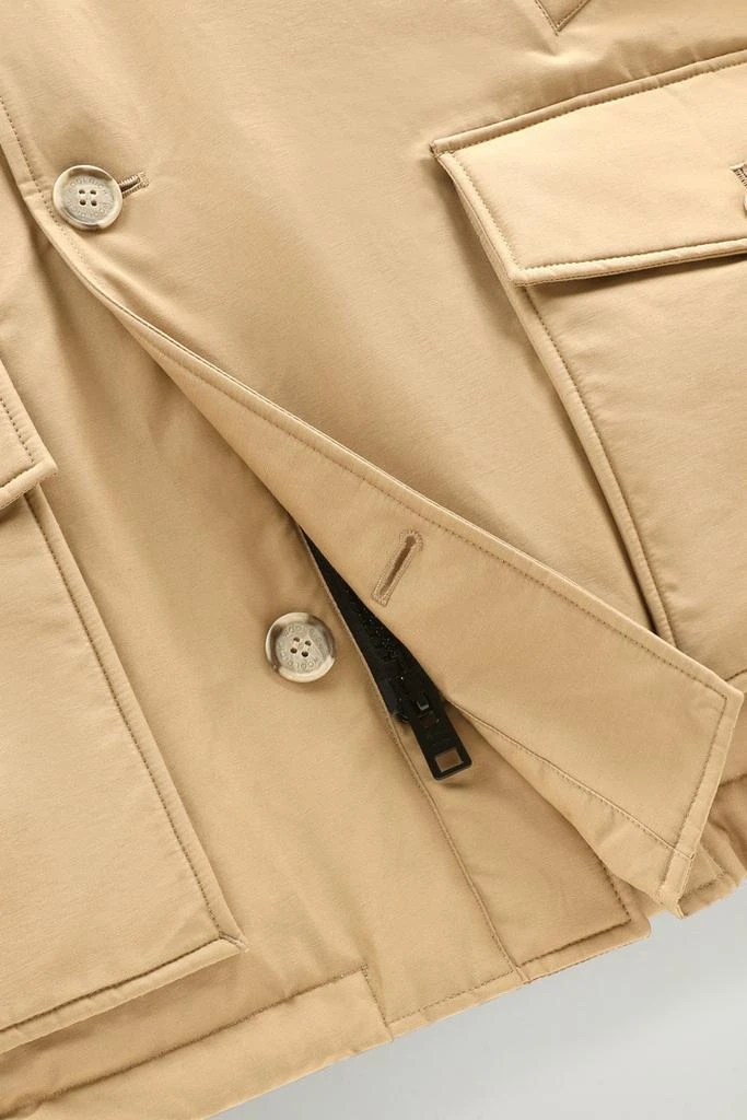 Woolrich Arctic Anorak in Ramar Cloth with Detachable Fur - Men - Beige 10