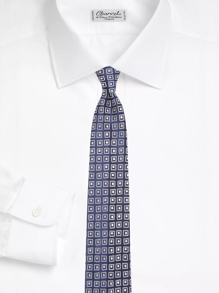 Charvet Geobean Woven Silk Tie